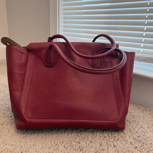 Michael Kors Red Leather Shoulder Bag - Picture 5 of 8